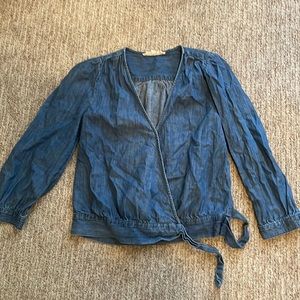 Madewell Wrap Tie Top